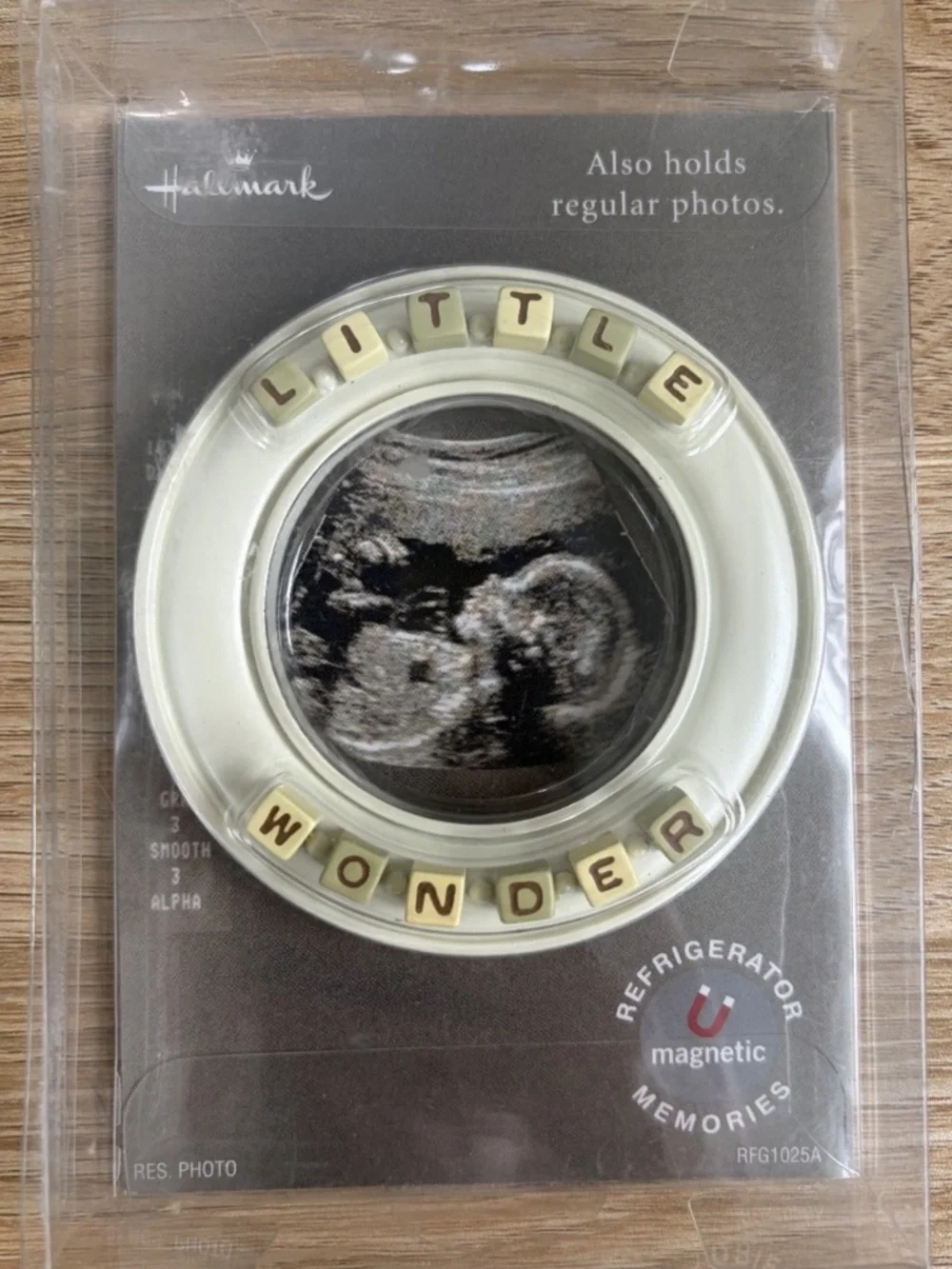 Hallmark Little Wonder Ultrasound Picture Magnetic Frame New Baby Sonogram Photo